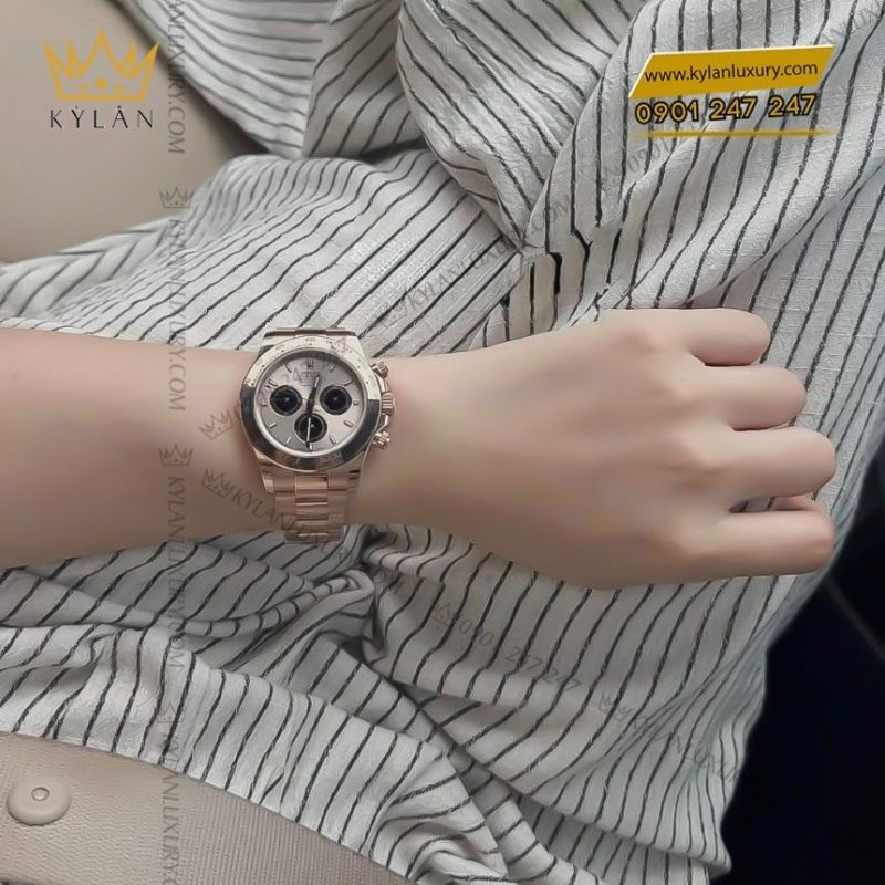 Đồng hồ Rolex Cosmograph Daytona mặt số đỏ Sundust 126505-0003