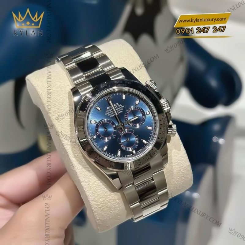 Đồng hồ Rolex Cosmograph Daytona mặt số xanh sáng 126509-0005