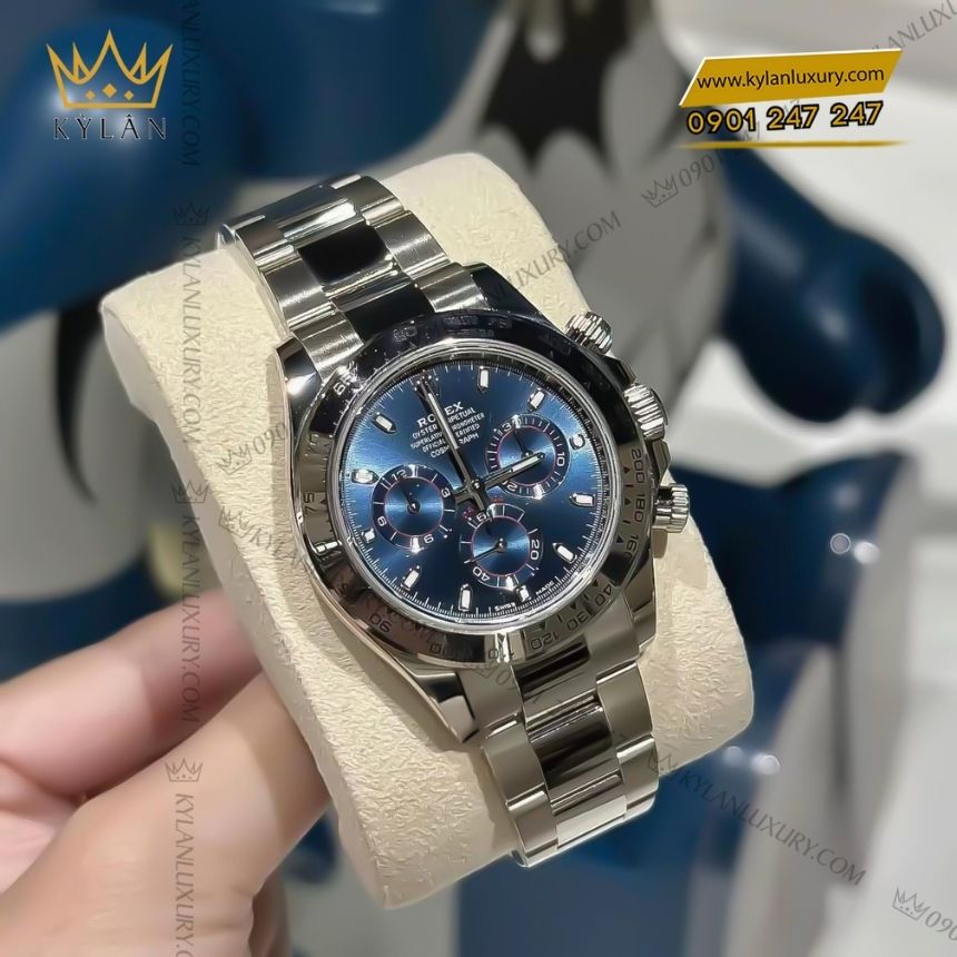 Kỳ Lân Luxury dong ho rolex cosmograph daytona 126509 0005 Đồng hồ Rolex Cosmograph Daytona mặt số xanh sáng 126509-0005