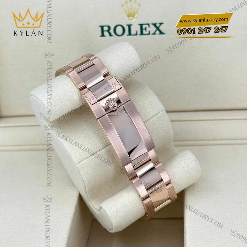 Kỳ Lân Luxury dong ho rolex cosmograph daytona mat so do sundust 126505 0003 2 Đồng hồ Rolex Cosmograph Daytona mặt sundust phối đen 126505-0003
