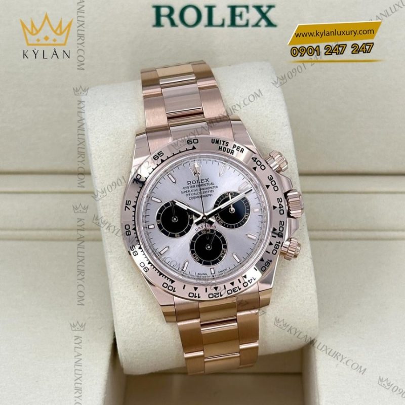 Đồng hồ Rolex Cosmograph Daytona mặt sundust phối đen 126505-0003