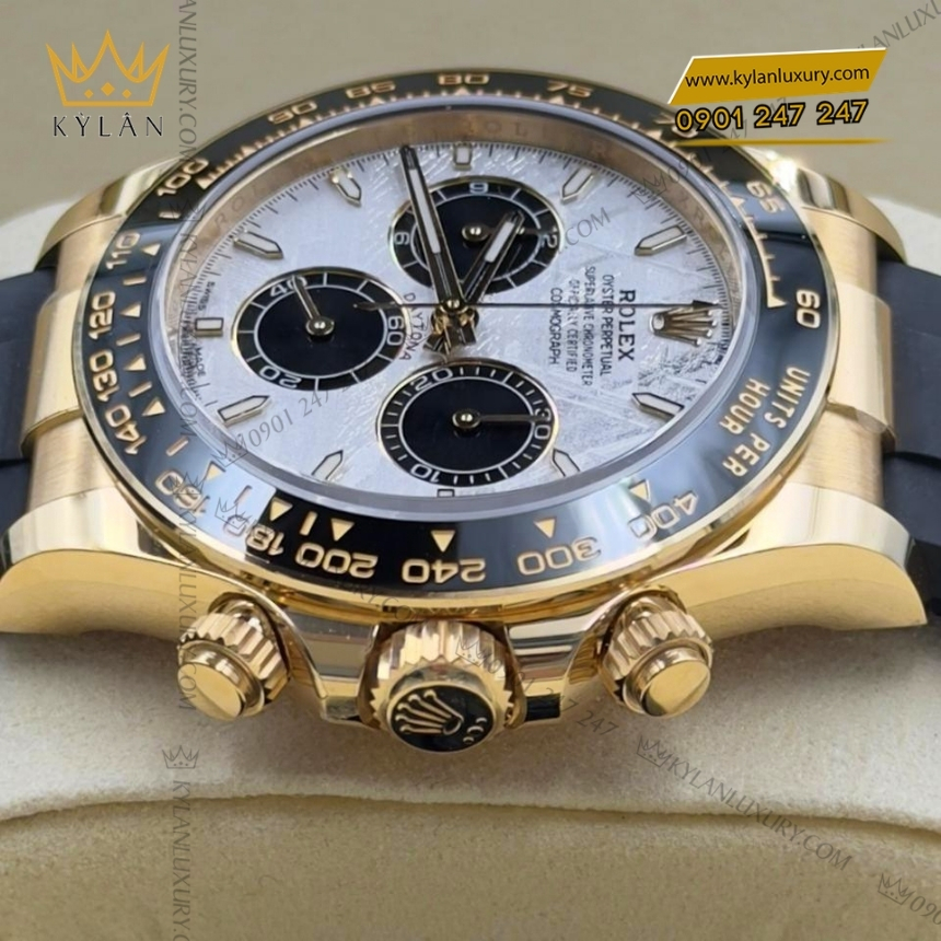 Kỳ Lân Luxury dong ho rolex cosmograph daytona mat so thien thach 126518ln 0016 3 Đồng hồ Rolex Cosmograph Daytona mặt số thiên thạch 126518LN-0016
