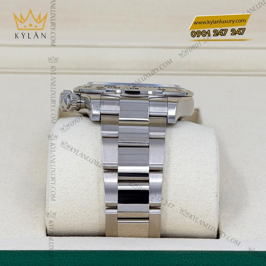 Kỳ Lân Luxury dong ho rolex cosmograph daytona mat so xanh sang 126509 0005 10 Đồng hồ Rolex Cosmograph Daytona mặt số xanh dương 126509-0005