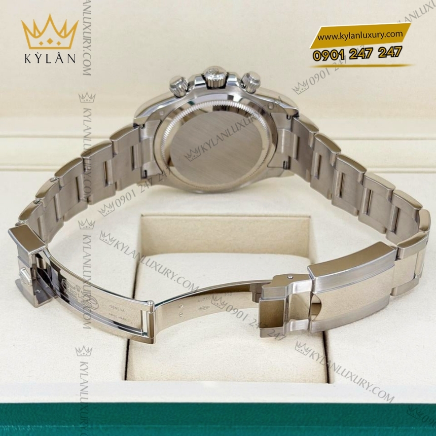 Kỳ Lân Luxury dong ho rolex cosmograph daytona mat so xanh sang 126509 0005 11 Đồng hồ Rolex Cosmograph Daytona mặt số xanh dương 126509-0005