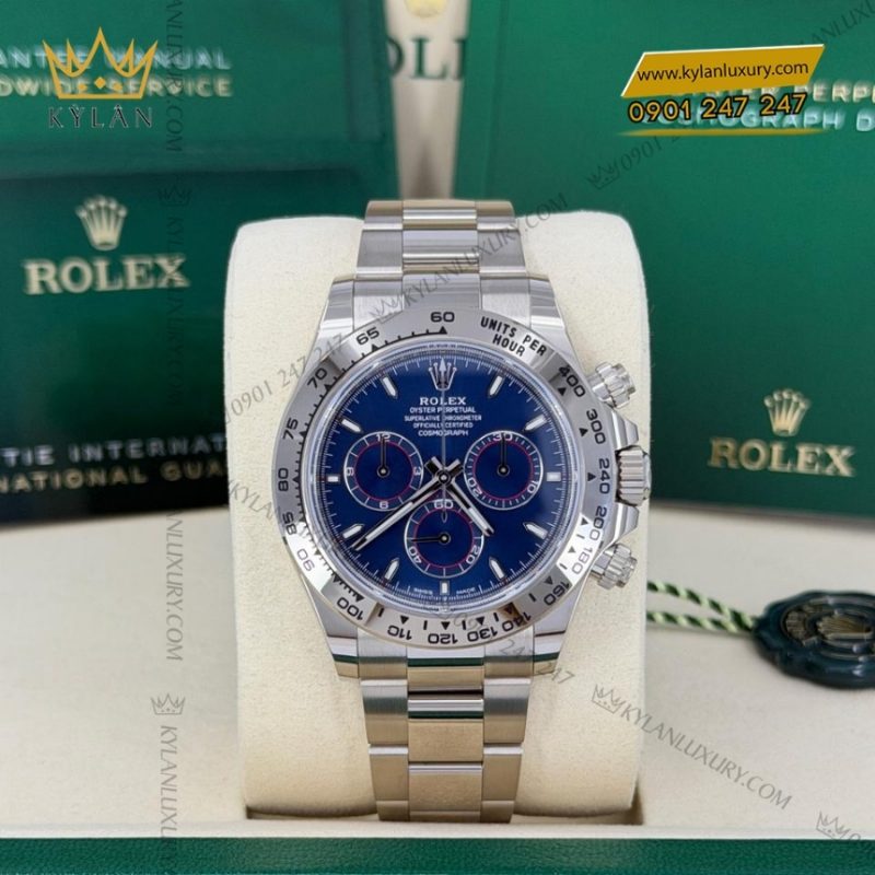 Đồng hồ Rolex Cosmograph Daytona mặt số xanh dương 126509-0005