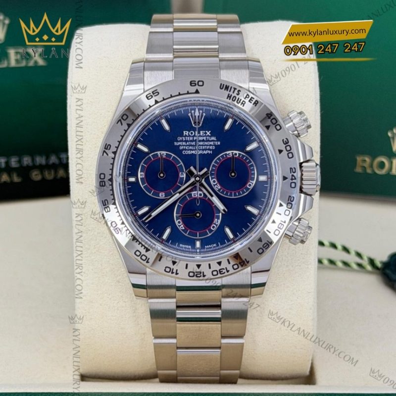 Đồng hồ Rolex Cosmograph Daytona mặt số xanh dương 126509-0005