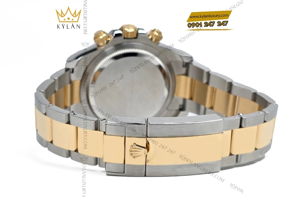 Kỳ Lân Luxury dong ho rolex cosmograph daytona vang kim mat so den m126503 0002 5 Đồng hồ Rolex Cosmograph Daytona mặt số đen cọc kim cương 126503-0002