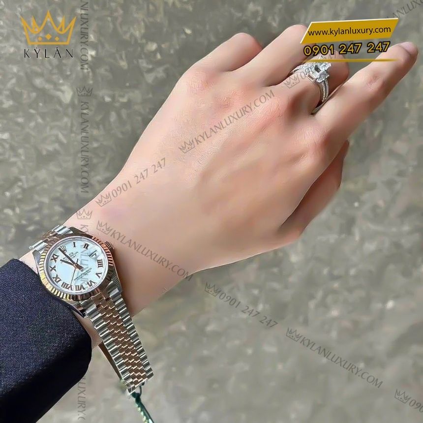 Kỳ Lân Luxury dong ho rolex datejust 31 278271 0002 5 Đồng hồ Rolex Datejust 31 vàng Everose 278271-0002