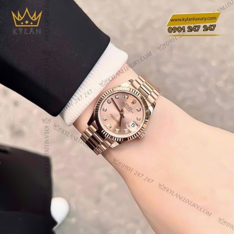 Đồng hồ Rolex Datejust 31 mặt số hồng 278275-0031