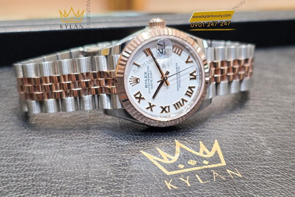 Kỳ Lân Luxury dong ho rolex datejust 31 vang everose 278271 0002 22 Đồng hồ Rolex Datejust 31 vàng Everose 278271-0002