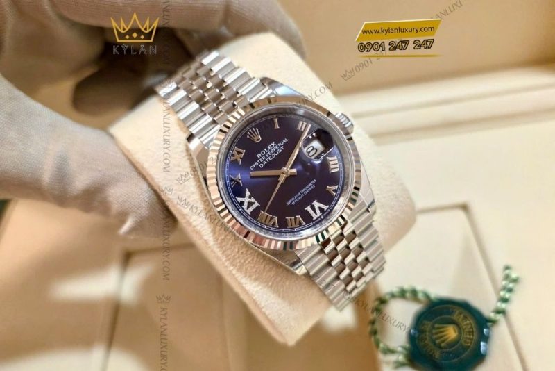 Đồng hồ Rolex Datejust 36 mặt số tím 126234-0021