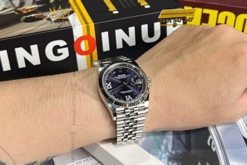 Đồng hồ Rolex Datejust 36 mặt số tím 126234-0021