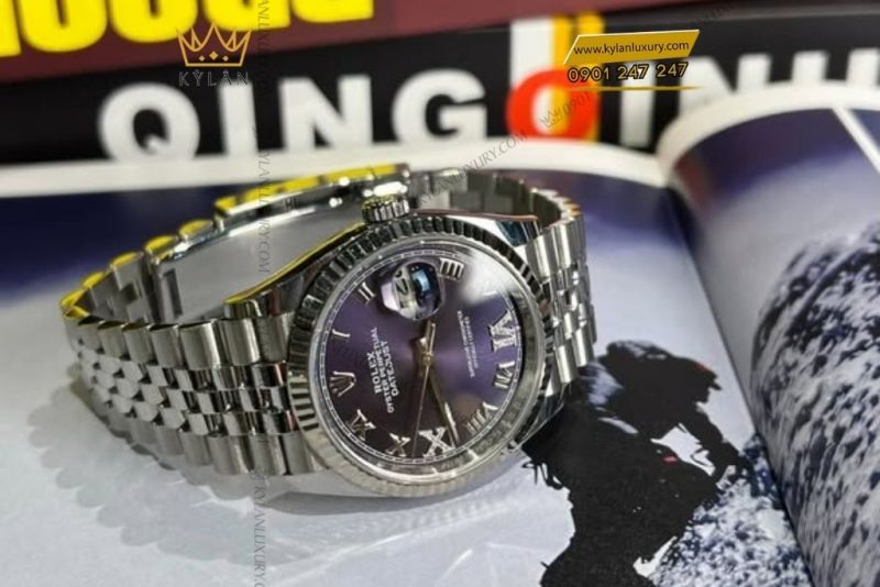 Đồng hồ Rolex Datejust 36 mặt số tím 126234-0021
