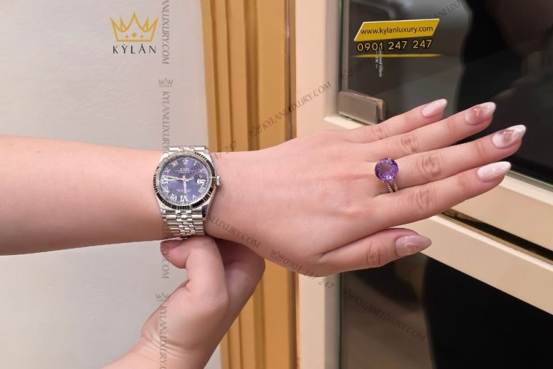 Đồng hồ Rolex Datejust 36 mặt số tím 126234-0021
