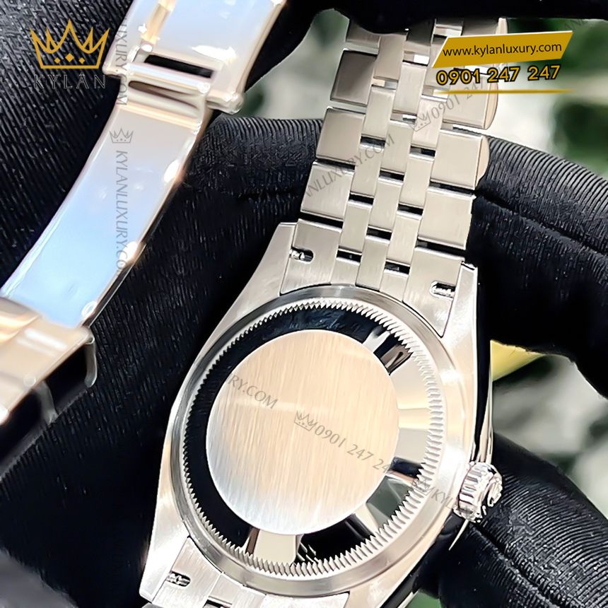 Kỳ Lân Luxury dong ho rolex datejust 36 m126234 0047 4 Đồng hồ Rolex Datejust 36mm M126234-0047 mặt số xanh lá cọ