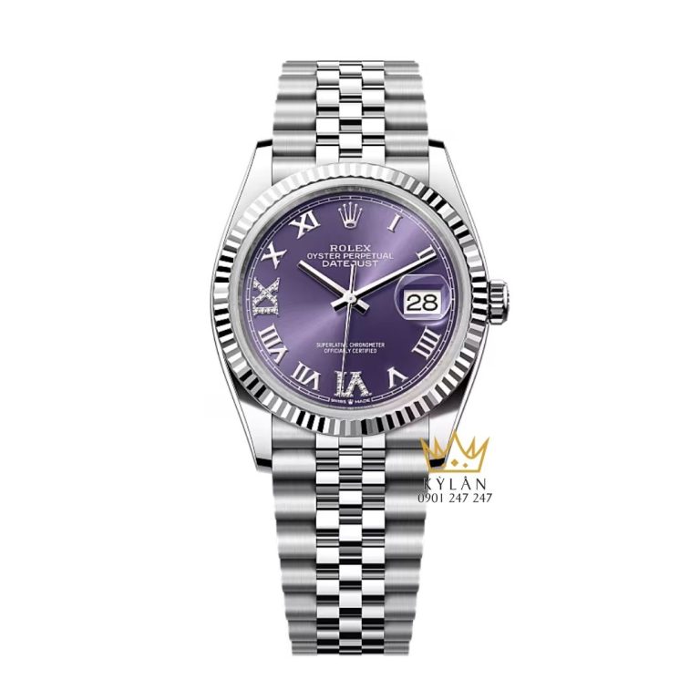 Đồng hồ Rolex Datejust 36 mặt số tím 126234-0021