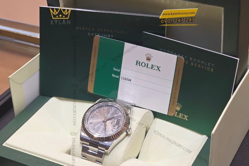 Đồng hồ Rolex Datejust 41 mặt ghi xám 116334