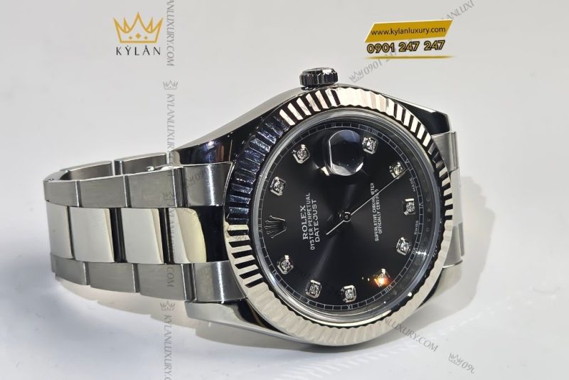 Đồng hồ Rolex Datejust 41 mặt ghi xám 116334