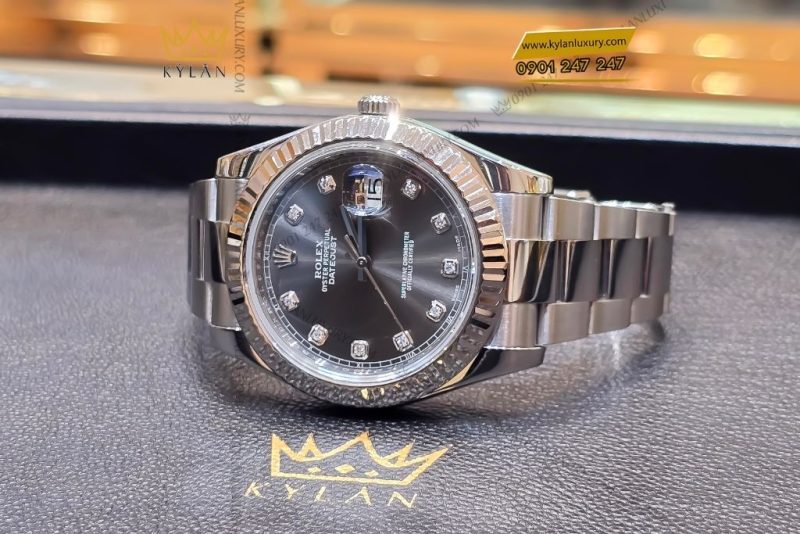Đồng hồ Rolex Datejust 41 mặt ghi xám 116334