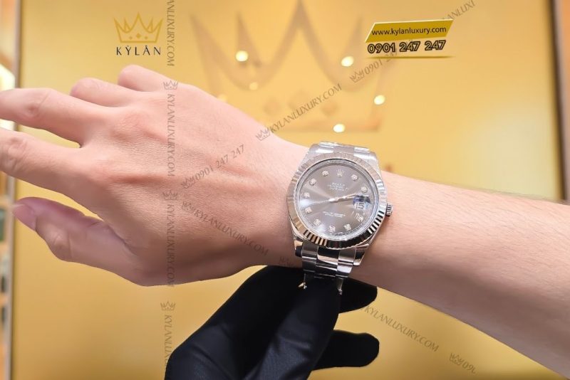 Đồng hồ Rolex Datejust 41 mặt ghi xám 116334