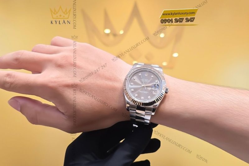 Đồng hồ Rolex Datejust 41 mặt ghi xám 116334