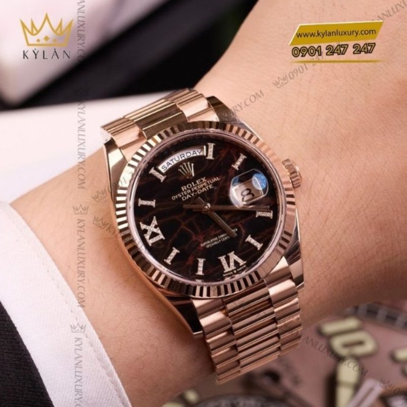 Đồng hồ Rolex Day-Date 36 mặt số thạch anh 128235-0041