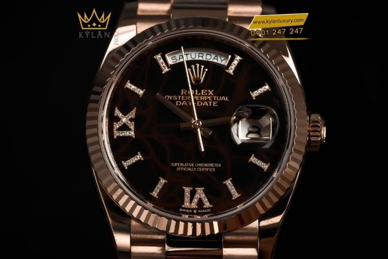 Đồng hồ Rolex Day-Date 36 mặt số thạch anh 128235-0041