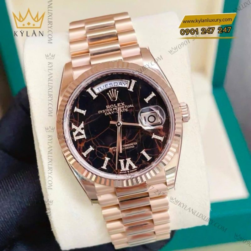 Đồng hồ Rolex Day-Date 36 mặt số thạch anh 128235-0041