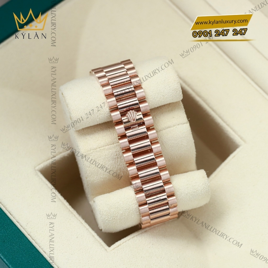 Kỳ Lân Luxury dong ho rolex day date 36 128235 0041 5 1 Đồng hồ Rolex Day-Date 36 mặt số thạch anh 128235-0041