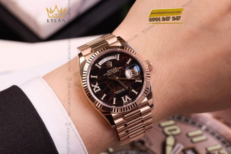 Đồng hồ Rolex Day-Date 36 mặt số thạch anh 128235-0041