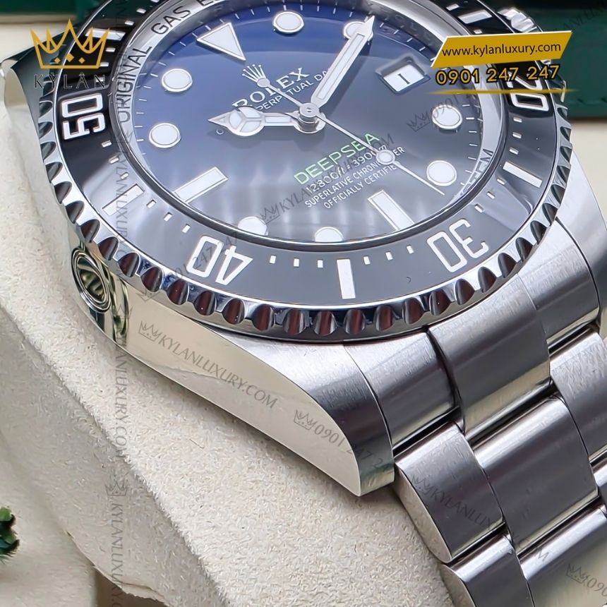 Kỳ Lân Luxury dong ho rolex deep sea 136660 0005 8 Đồng hồ Rolex Deepsea mặt số D-blue 136660-0005