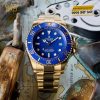 Đồng hồ Rolex Deepsea vàng 18ct mặt số xanh dương m136668lb-0001