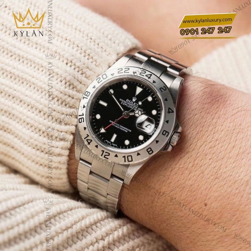 Kỳ Lân Luxury dong ho rolex eplorer ii 42 226570 0002 Đồng hồ Rolex Explorer II 42 mặt số đen 226570-0002