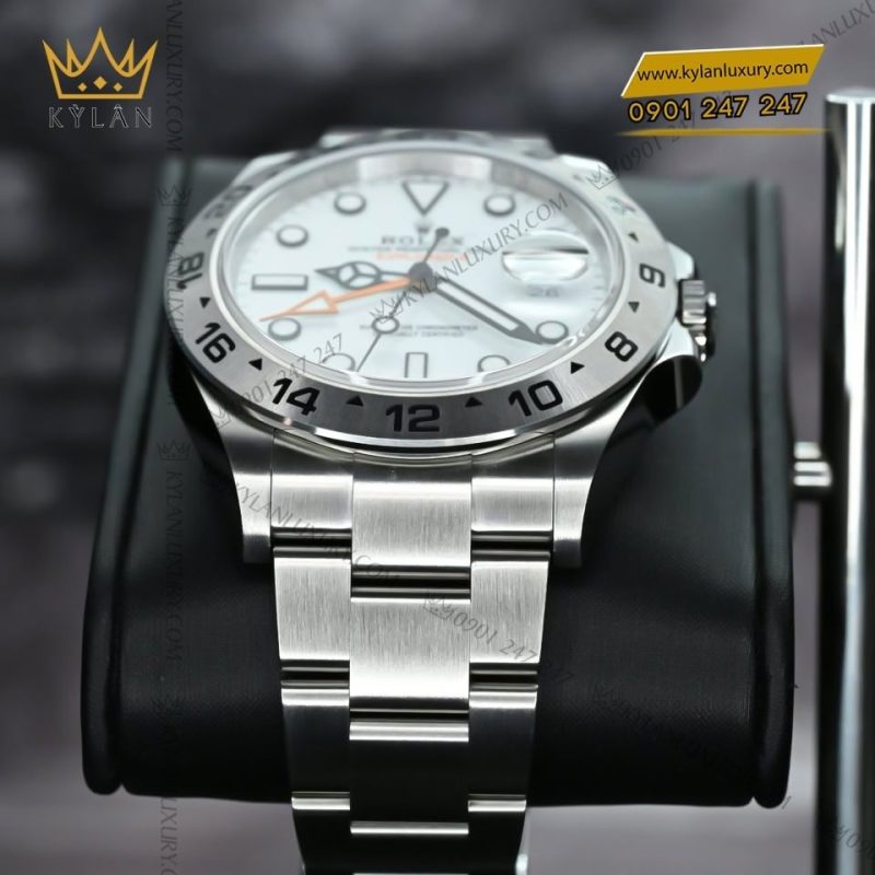 Đồng hồ Rolex Explorer II mặt số trắng Polar 226570-0001
