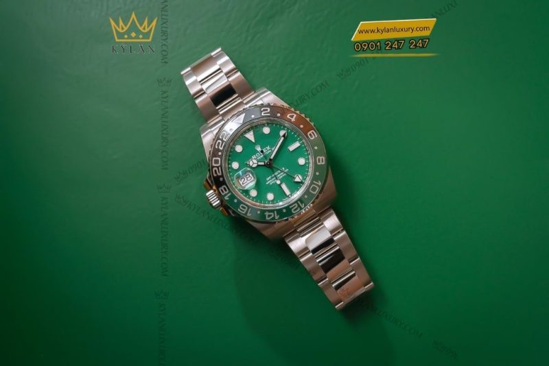 Đồng hồ Rolex GMT-Master II mặt số gốm xanh lá 126729vtnr-0001