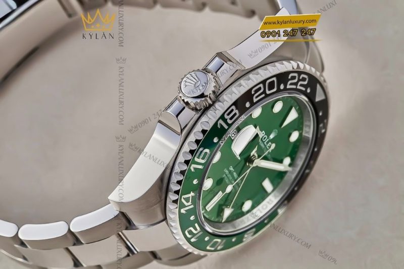 Đồng hồ Rolex GMT-Master II mặt số gốm xanh lá 126729vtnr-0001