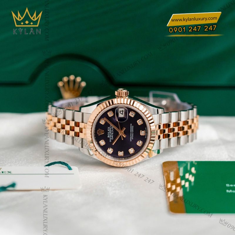 Đồng hồ Rolex Lady-Datejust 28 mặt số tím 279171-0015