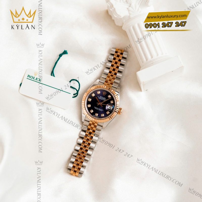 Đồng hồ Rolex Lady-Datejust 28 mặt số tím 279171-0015