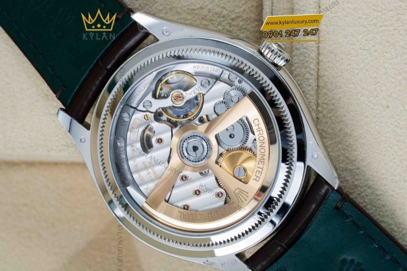 Đồng hồ Rolex Perpetual 1908 mặt số xanh băng giá 52506-0002