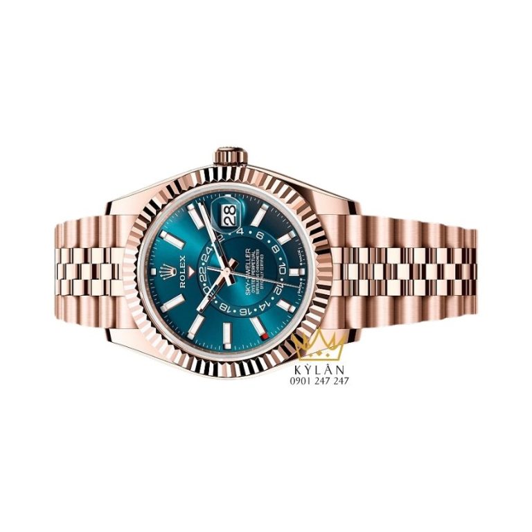 Đồng hồ Rolex Sky-Dweller vàng hồng mặt số xanh lục 336935-0005