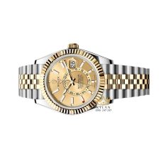 Đồng hồ Rolex Sky-Dweller vàng kim mặt số champage m336933-0002