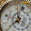 Đồng hồ Rolex Sky-Dweller mặt trắng vàng kim 18ct m336938-0006