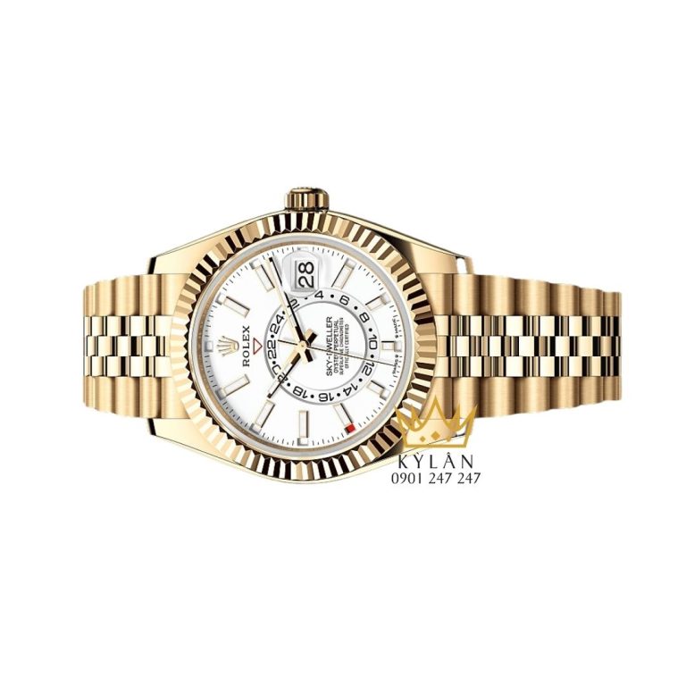 Đồng hồ Rolex Sky-Dweller mặt trắng vàng kim 18ct m336938-0006