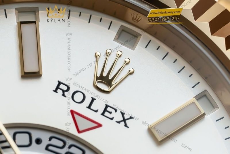 Đồng hồ Rolex Sky-Dweller mặt trắng vàng kim 18ct m336938-0006