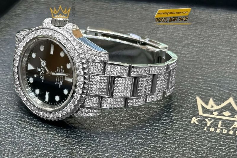 Đồng hồ Rolex Submariner custom đính full kim cương 114060