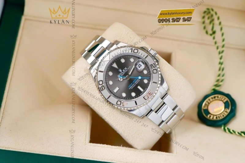 Đồng hồ Rolex Yacht-Master 37 mặt xám đen 268622-0002