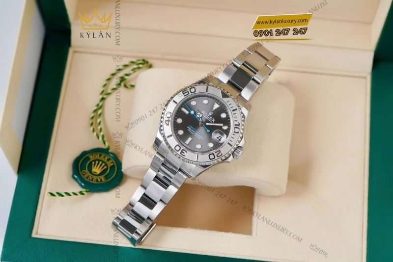 Đồng hồ Rolex Yacht-Master 37 mặt xám đen 268622-0002