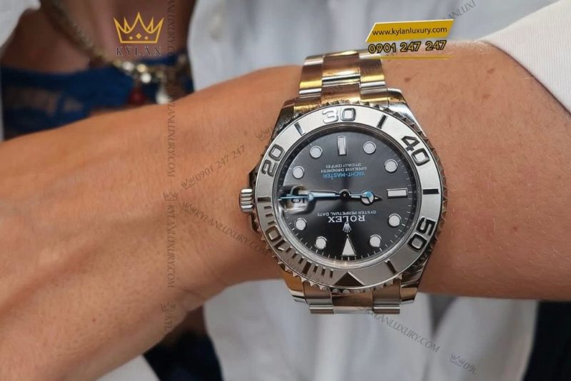 Đồng hồ Rolex Yacht-Master 37 mặt xám đen 268622-0002