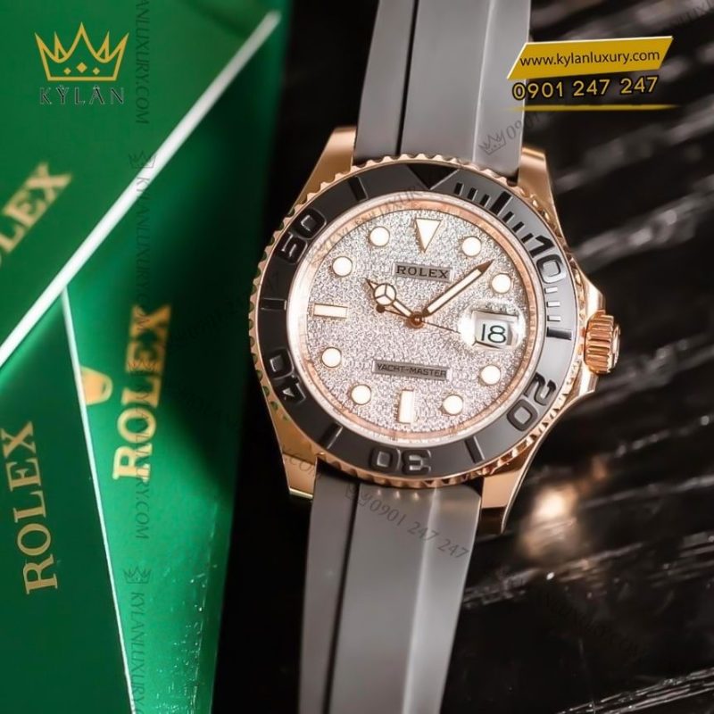 Đồng hồ Rolex Yacht-Master 40mm mặt số nạm kim cương 126655-0005