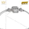 Lắc Radiant Solitaire vàng nguyên khối Au750 đính kim cương